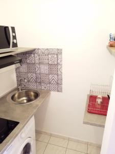 Kuchyň nebo kuchyňský kout v ubytování Appartement Centre Guadeloupe, accessible et proche