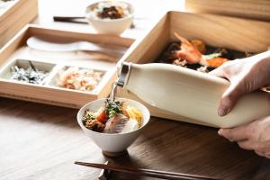 Matur á eða í nágrenni ryokan-hótelanna