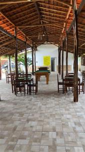 Χώρος καθιστικού στο Chalé em Porto dos Lençóis Residence