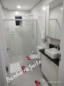 Koupelna v ubytování Apto Mobiliado em Penha de frente para o Mar