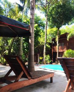 Swimmingpoolen hos eller tæt på El Pindo Iguazu
