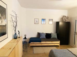 A seating area at Apartmány Elli