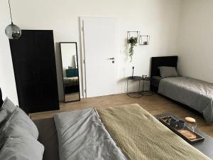 A seating area at Apartmány Elli
