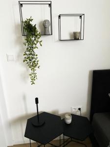 A seating area at Apartmány Elli
