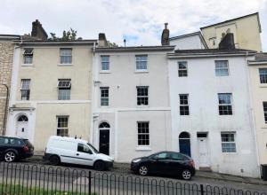 Bygningen som feriehuset ligger i