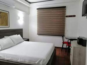 Postel nebo postele na pokoji v ubytování Hotel 42 Avenida