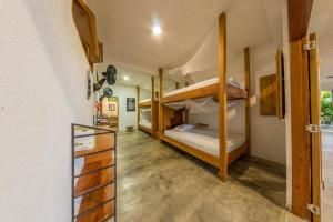 
A bunk bed or bunk beds in a room at Casa Chapolin
