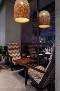Istumisnurk majutusasutuses Baza Smart Hotel