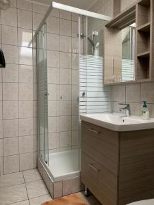 A bathroom at Németh Vendégház