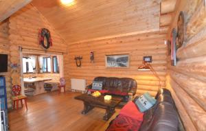 Posezení v ubytování Chalet mit 7.000 m2 Land und wunderschöne Aussicht