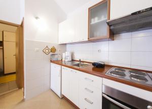 Kuchyň nebo kuchyňský kout v ubytování Apartments Magdalena