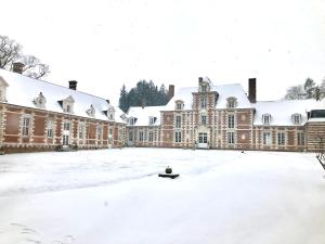 Chateau de Vauchelles v zimě