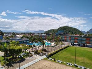 a view of a resort with a park at Colônia de Férias de Guaratuba in Guaratuba