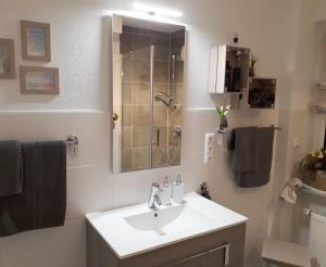 Koupelna v ubytování Privatzimmer Spahn in Mühlheim