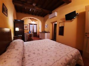 a bedroom with a large bed in a room at B&B La corte di Stelio in Pisa