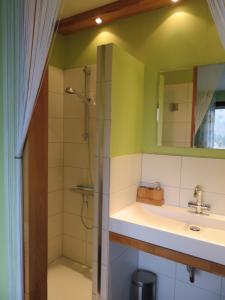 
Ein Badezimmer in der Unterkunft Ferienhaus Osterfeld

