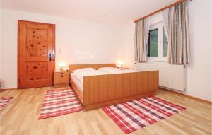 Letto o letti in una camera di Ferienwohnung In Ruhiger Lage