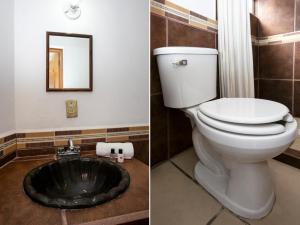 Koupelna v ubytování Hotel Real Cortés