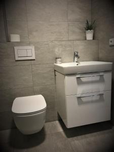 Kúpeľňa v ubytovaní Apartmán Svárov