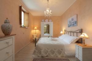 Postel nebo postele na pokoji v ubytování Agriturismo Renello
