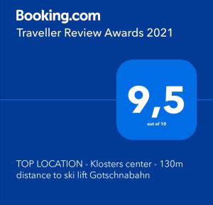 Certifikát, hodnocení, plakát nebo jiný dokument vystavený v ubytování TOP LOCATION - Klosters center - 130m distance to ski lift Parsenn Gotschnabahn and railway station Klosters Platz - direct connection to Davos