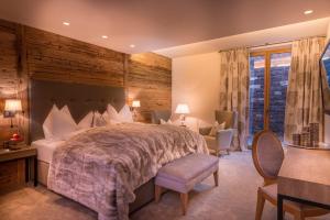 Cama o camas de una habitación en Circle Chalets Arlberg