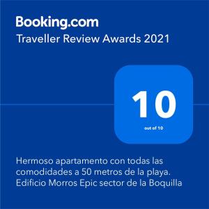 a screenshot of a phone with the number at Hermoso apartamento con todas las comodidades acceso directo a la playa Morros Epic sector La Boquilla cumple protocolos de bioseguridad in Cartagena de Indias