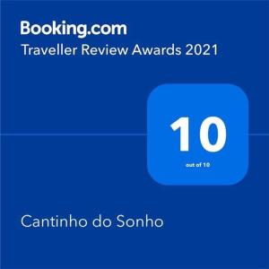 a screenshot of a text box with the number at Cantinho do Sonho in Maia