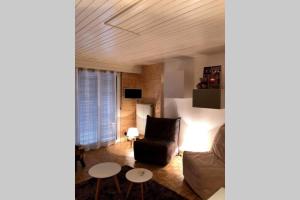 Χώρος καθιστικού στο Studio cocooning for lovers