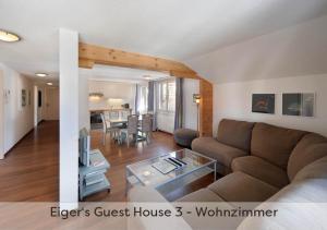 Posezení v ubytování Eiger Guest House - Grindelwald