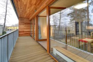 Balkon lub taras w obiekcie Apartmány Sunny Lipno