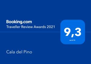 a screenshot of a cell phone with the text travel retriever awards at Cala del Pino in La Manga del Mar Menor