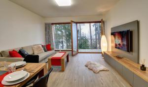 Część wypoczynkowa w obiekcie Apartmány Sunny Lipno