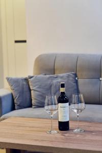 Posedenie v ubytovaní Apartament 26A Willa Ogrodowa