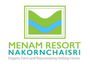 logotipo de una granja y reinventar una casa en Menam Resort, en Nakhon Pathom