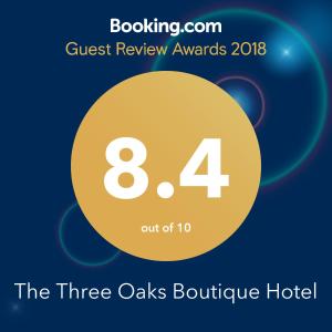 Certifikát, hodnocení, plakát nebo jiný dokument vystavený v ubytování The Three Oaks Boutique Hotel