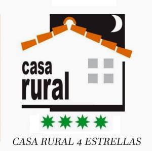 un logotipo para una casa rival estralias en Casa Rural Bocanegra, en Canicosa de la Sierra