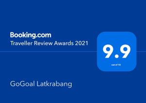 una schermata dei premi per la valutazione dei viaggi di GoGoal Latkrabang a Lat Krabang