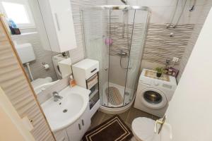 Koupelna v ubytování Apartment Taja + 20 fotografií