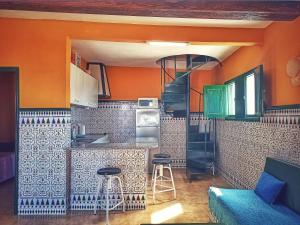 Kuchyň nebo kuchyňský kout v ubytování Casita de la Playa, La Aldea de San Nicolás