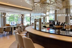 Restaurace v ubytování SEETELHOTEL Ostseehotel das Entdeckerhotel an der Ostsee und der perfekte Startpunkt für Ihre Inselabenteuer