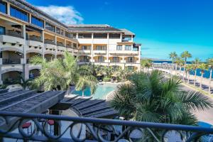 a view of the resort from the balcony at La Mision Loreto in Loreto