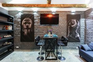 Posezení v ubytování Residence IRON CUBE
