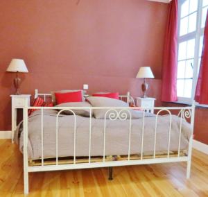 Postel nebo postele na pokoji v ubytování Huis Vandermersch