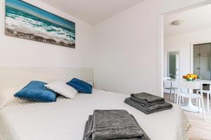 Posteľ alebo postele v izbe v ubytovaní Mobile home Damar 4