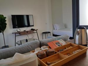 TV a/nebo společenská místnost v ubytování Wonderwall Hotel