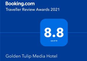 Golden Tulip Media Hotel tanúsítványa, márkajelzése vagy díja