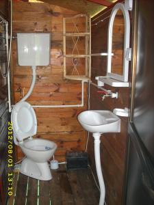 Koupelna v ubytování Raft Perućac