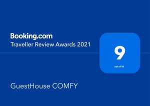 een schermafdruk van de transferreview awards app bij GuestHouse COMFY - separate rooms in the apartment for a relaxing holiday in Haifa