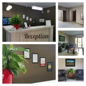 a collage of pictures of a reception room at Tuscany Vryburg in Vryburg +134 photos